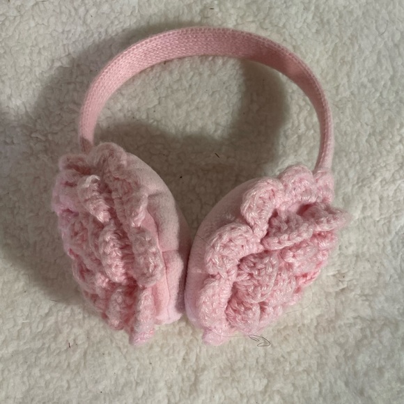 Pink Flower Earmuffs Children - Picture 1 of 3